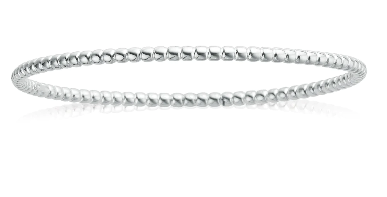 Bubble Bangle Oval Sterling Silver