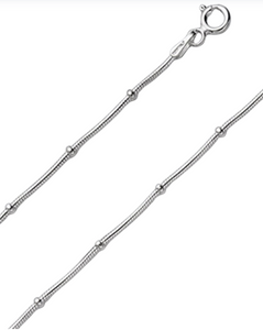Double Bracelet SS Snake Bracelet with Disks