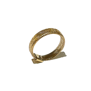 Yellow gold stretch ring
