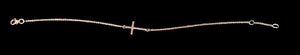 9ct Rose Gold bracelet with cross