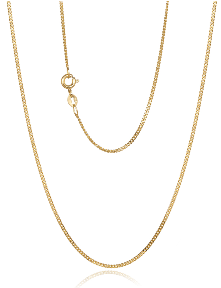 18YG Curb Link Chain