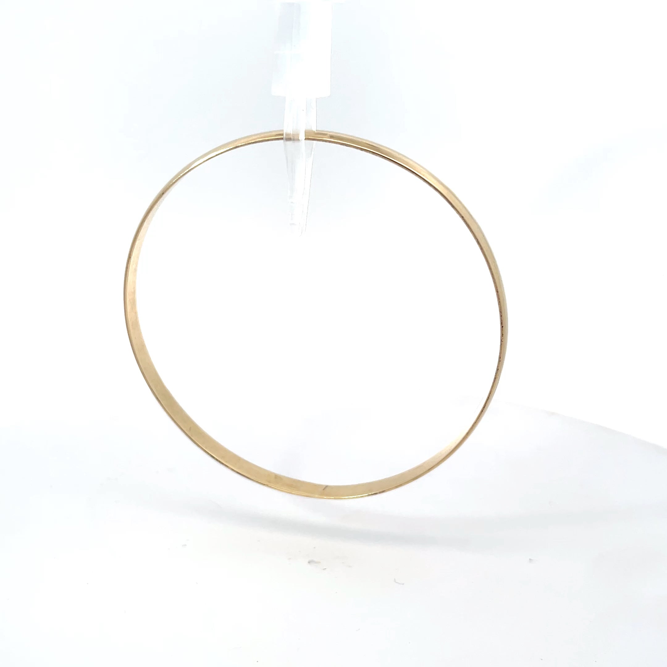 Yellow Gold Half Round Bangle