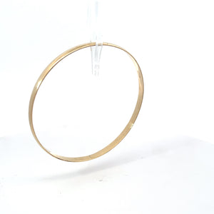 Yellow Gold Half Round Bangle