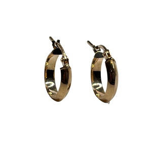 9ct yellow gold hoops