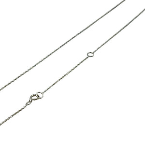 Sterling silver tube necklace with adjustable chain length