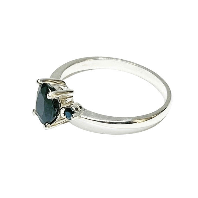Sterling Silver Australian Sapphire Ring