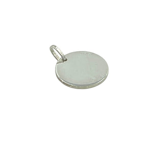 Sterling silver large disc with chain
