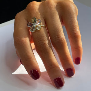 14ct sapphire and diamond ring