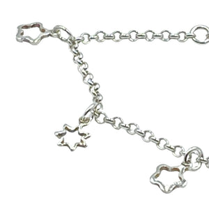 Sterling silver children’s star bracelet