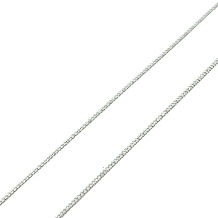 Sterling silver flat curb chain