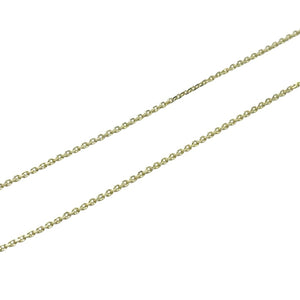 9ct yellow gold fine diamond cut chain with adjustable length