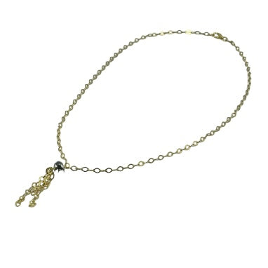 9ct Yellow Gold Green Tourmaline Necklace