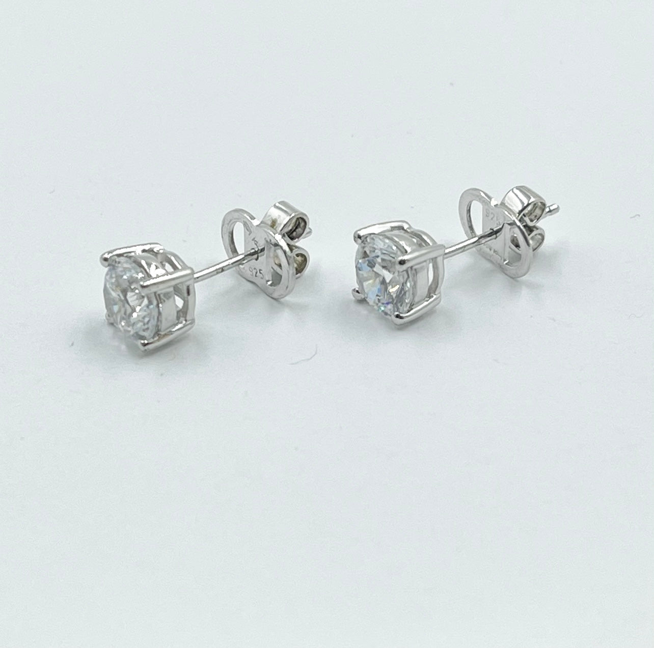 Sterling silver cubic zirconia earrings