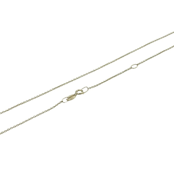 9ct yellow gold fine trace chain with adjustable length