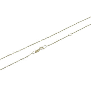9ct yellow gold fine trace chain with adjustable length