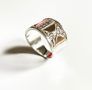 Sterling Silver Aztec style ring
