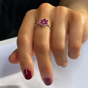 18ct Ruby and Diamond Ring