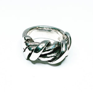 Sterling silver twist ring
