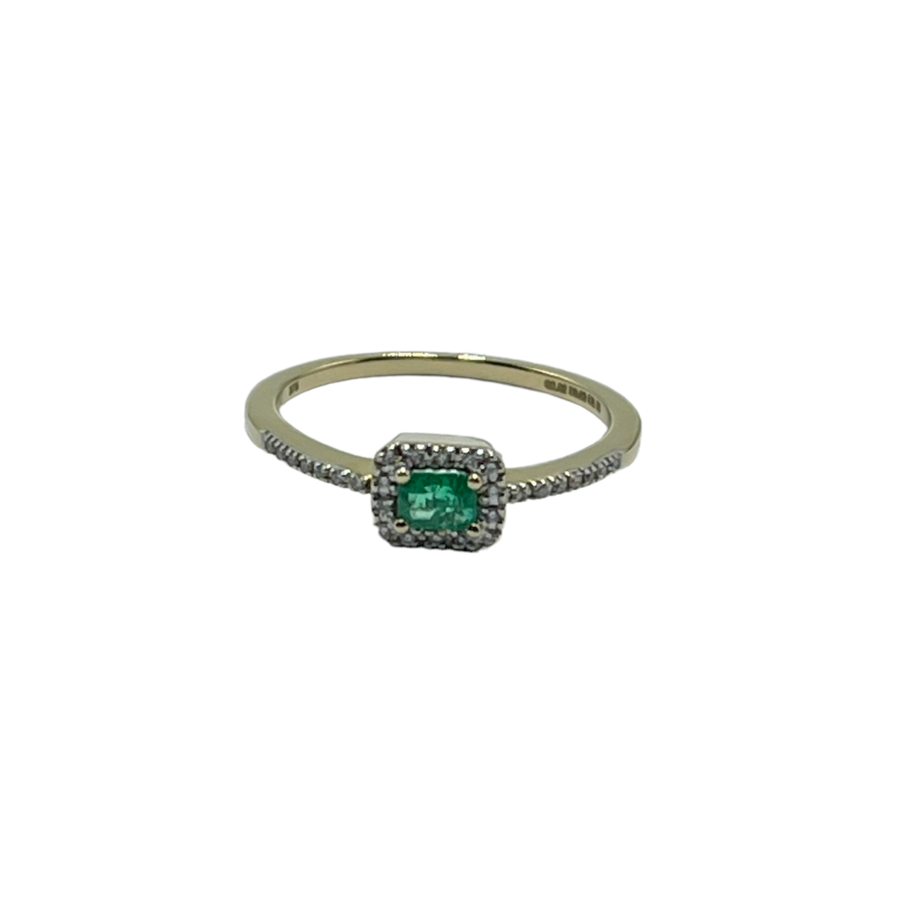18ct Emerald and Diamond Ring