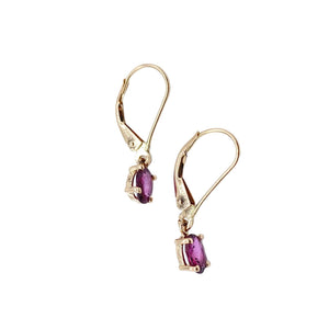9ct Rose Gold Ruby Earrings