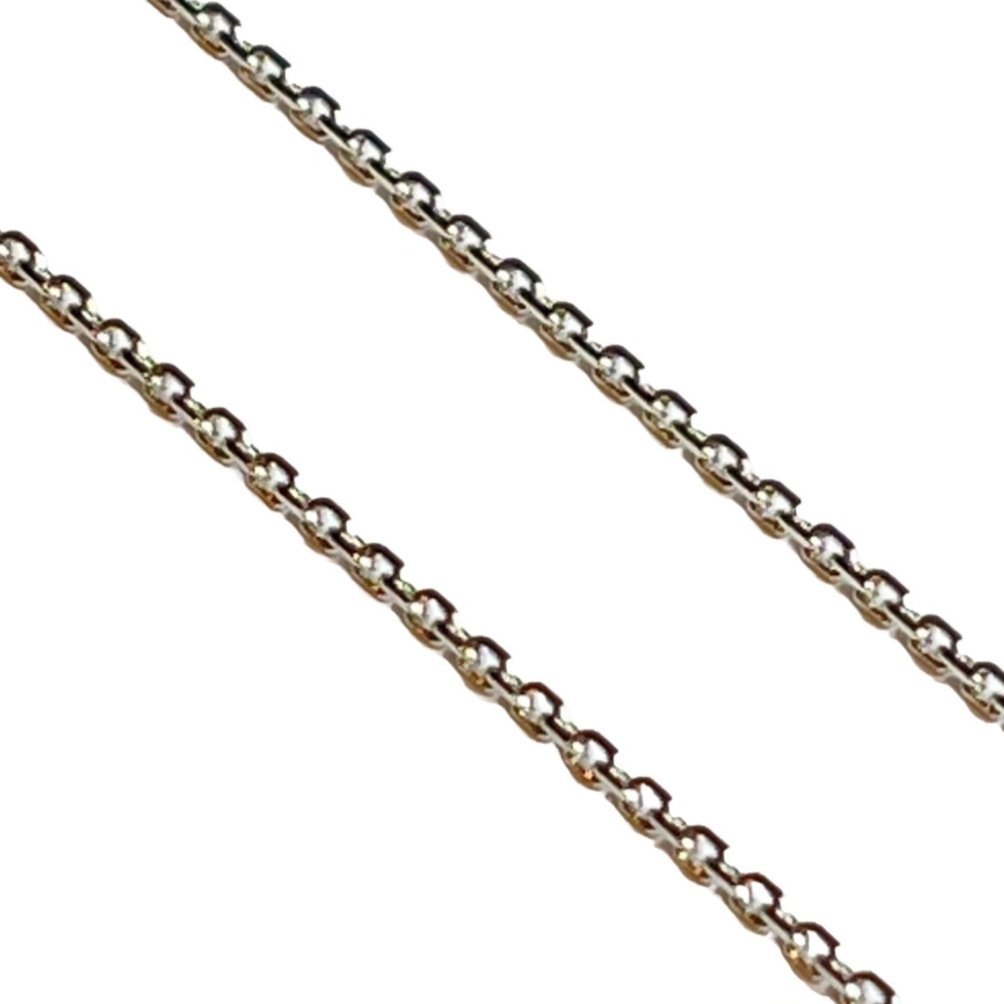 Diamond cut cable chain