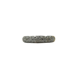 9ct Domed Pave Set Ring